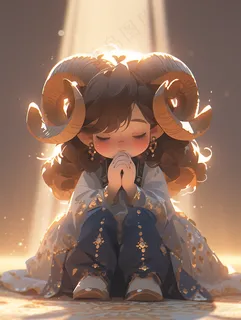 十二星座系列插画白羊座