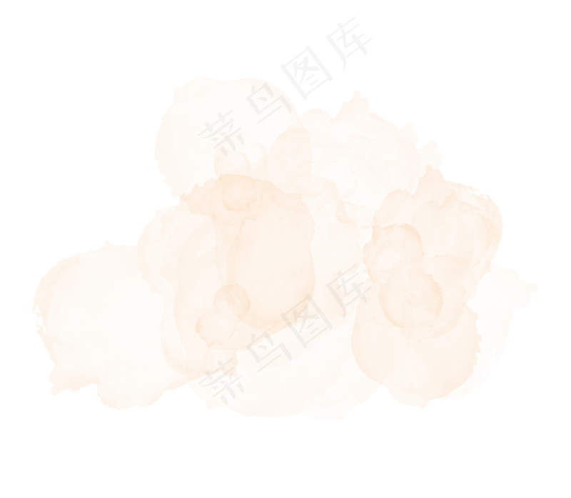中国新年传统水墨晕染彩色免扣图片素材82