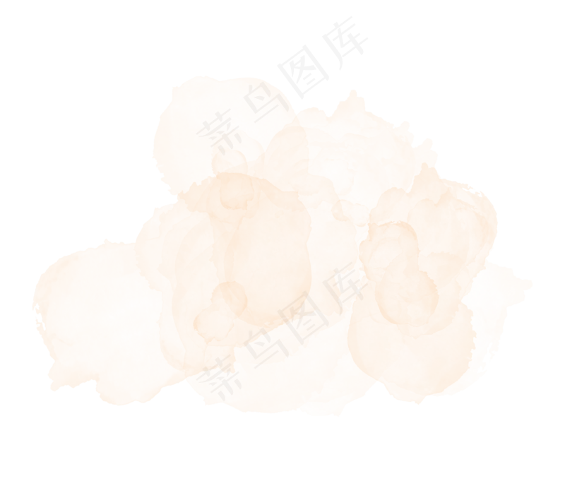 中国新年传统水墨晕染彩色免扣图片素材82