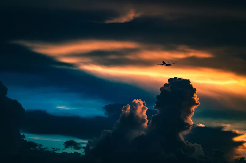 夕阳晚霞图片