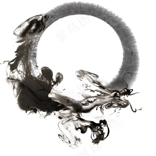 中国风金色龙元素古风水墨龙png免抠透明素材装饰图片PS素材