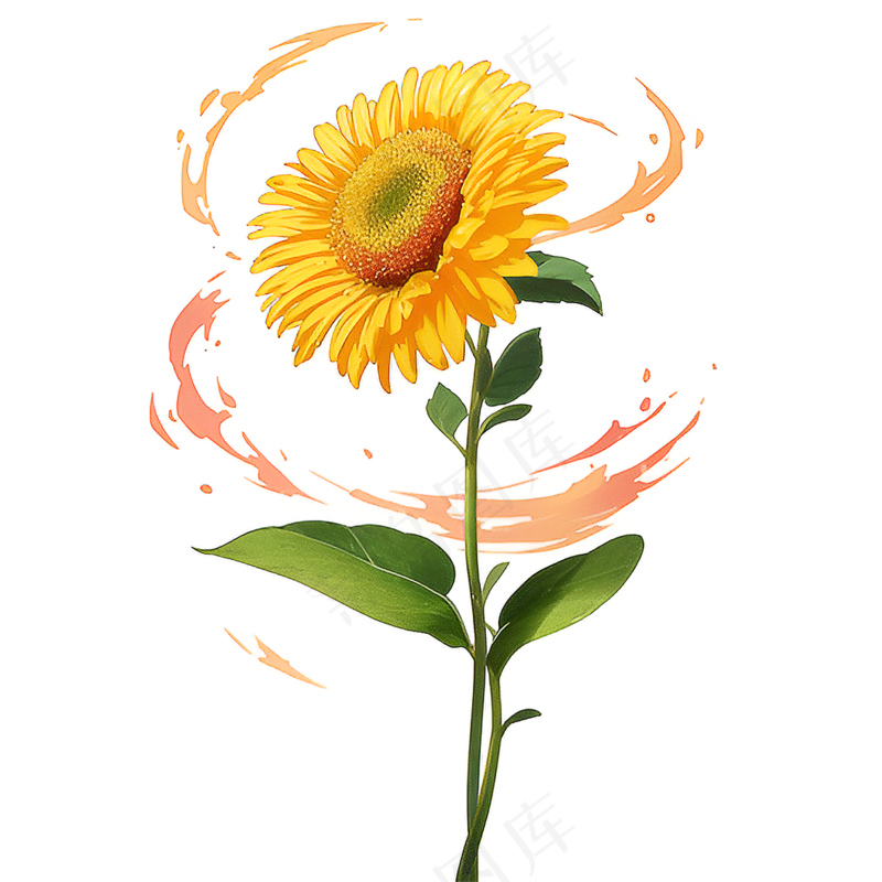 黄色向日葵免抠素材78