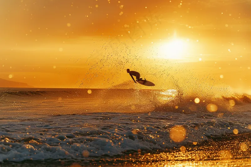 落日海洋沙滩夕阳晚霞摄影图 (4032x2688)
