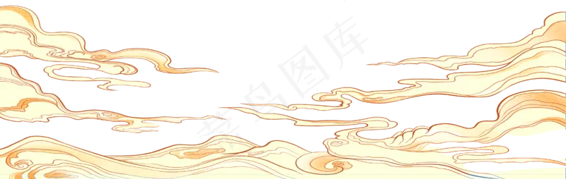 云朵素材4psd模版下载
