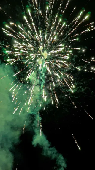 烟花绽放瞬间图