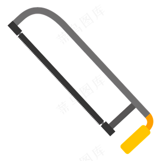 免抠一把卡通锯子