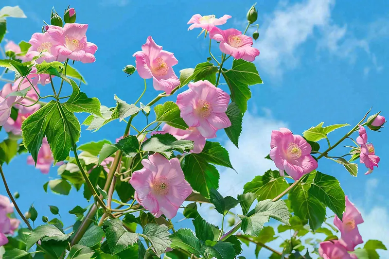 芙蓉花鲜花摄影图(4032x2688)