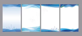 蓝色渐变花纹制度牌背景图