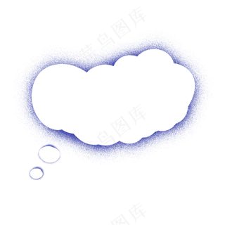 卡通聊天对话方框气泡可爱边框PNG透明免抠装饰图案 PS设计