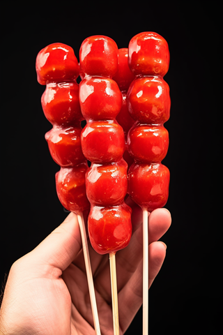 糖葫芦红色摄影图