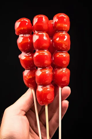 糖葫芦红色摄影图