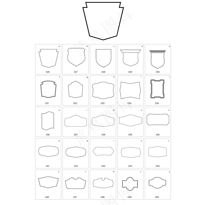 白色边框免扣矢量AI素材ai矢量模版下载