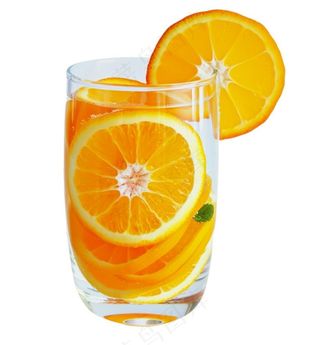 橙汁冰镇饮料水果茶免抠