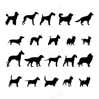 动物剪影矢量免扣AI素材