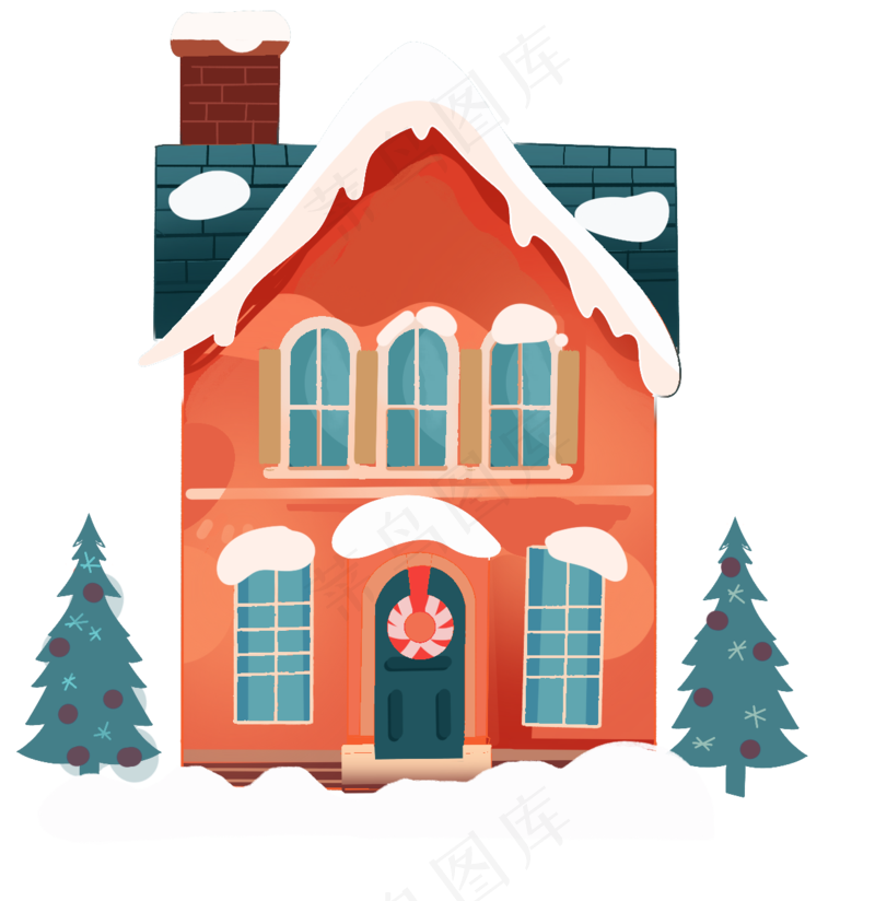简约可爱圣诞房子