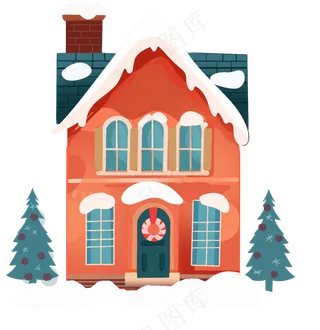 简约可爱圣诞房子