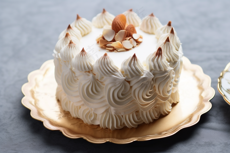 生日蛋糕奶油节日甜点摄影图