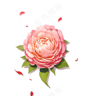 粉色花朵桃花玫瑰免抠素材16