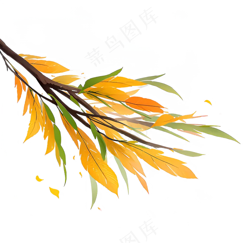 黄色 唯美 手绘 免抠 PNG 花 植物 素材27