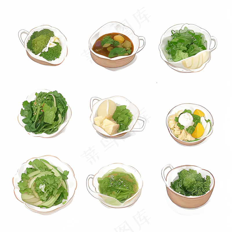 手绘练习小植物花草系列15