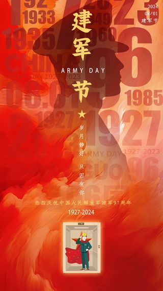建军节海报
