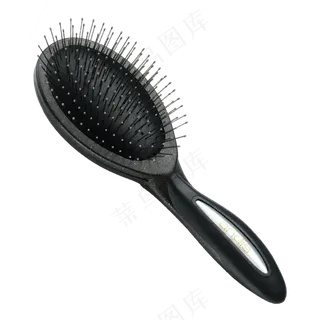 免抠一把黑色的卡通梳子