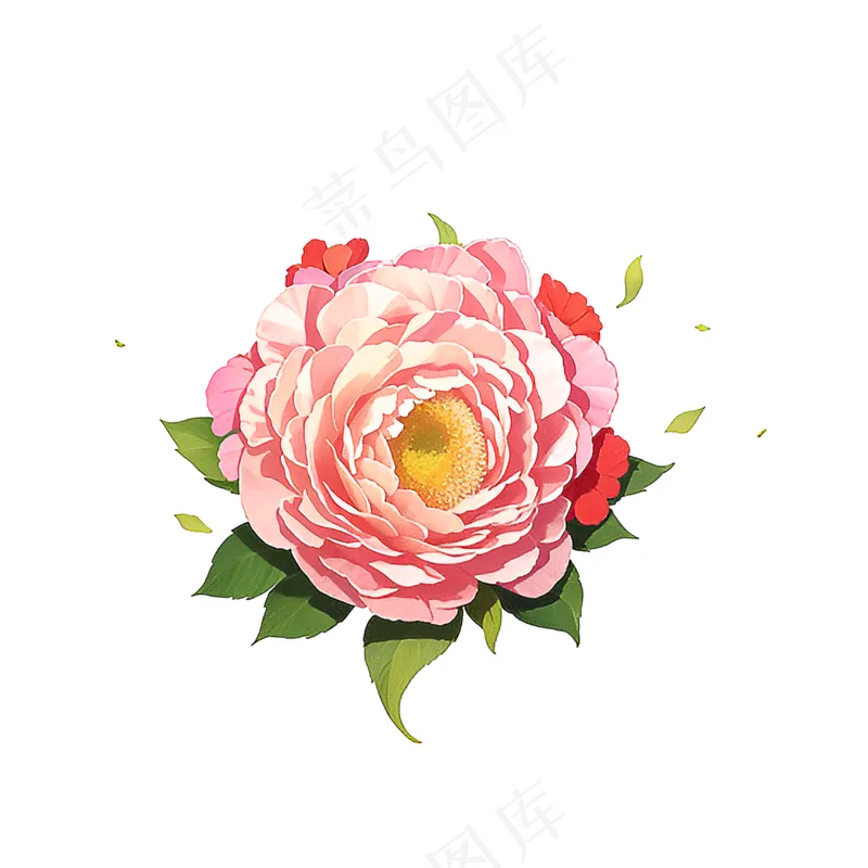 粉色花朵桃花玫瑰免抠素材70