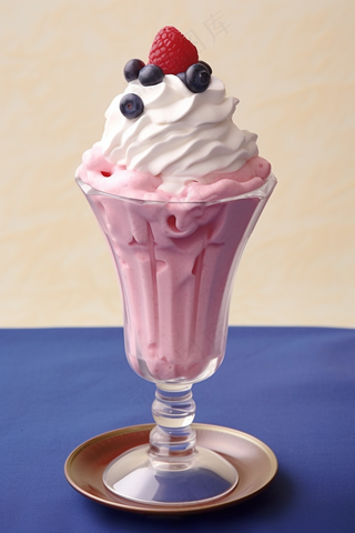 夏日冰淇淋清凉蛋筒甜点摄影图