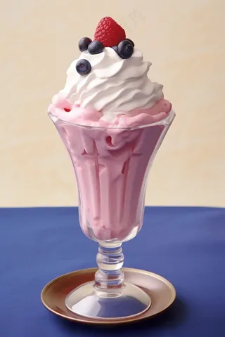 夏日冰淇淋清凉蛋筒甜点摄影图