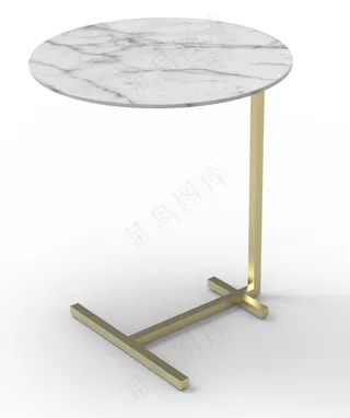金色大理石现代简约边桌