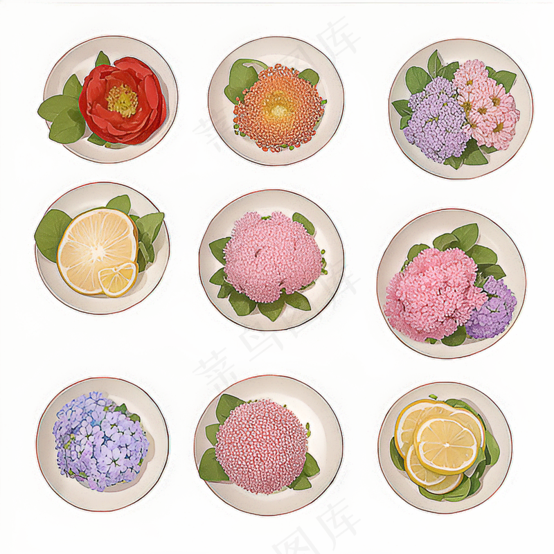 红色黄色粉色玫瑰花免抠素材164