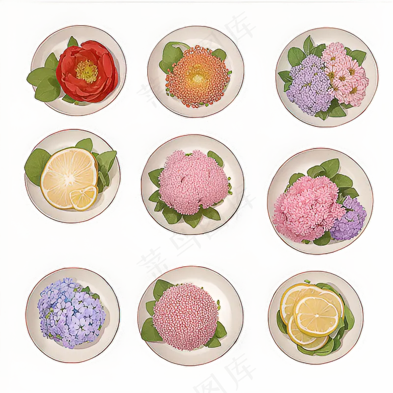 红色黄色粉色玫瑰花免抠素材164