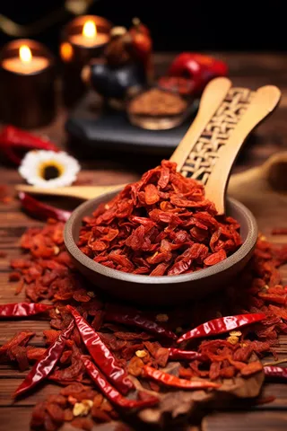 红辣椒干辣椒干货调料摄影图