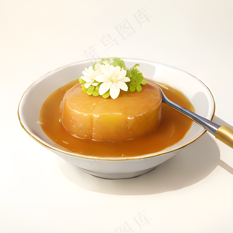 橙色果冻糕点美食西式28