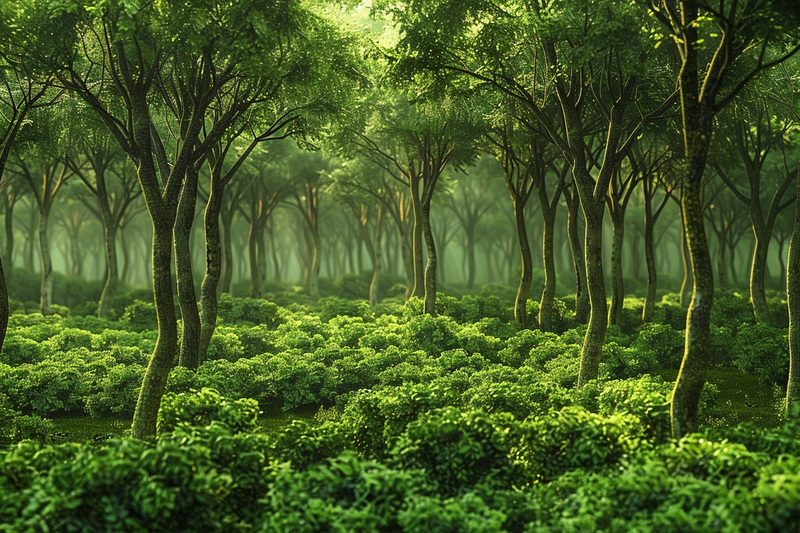 山林森林绿色大自然风景摄影图