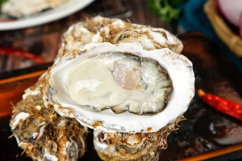 新鲜生蚝海鲜食材