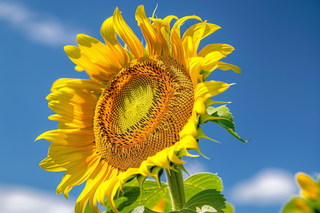 向日葵向阳鲜花摄影图