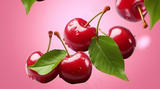 红樱桃车厘子水果新鲜摄影图