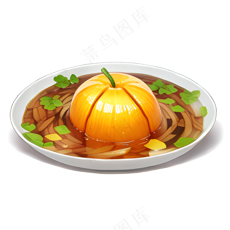 橙色果冻糕点美食西式97