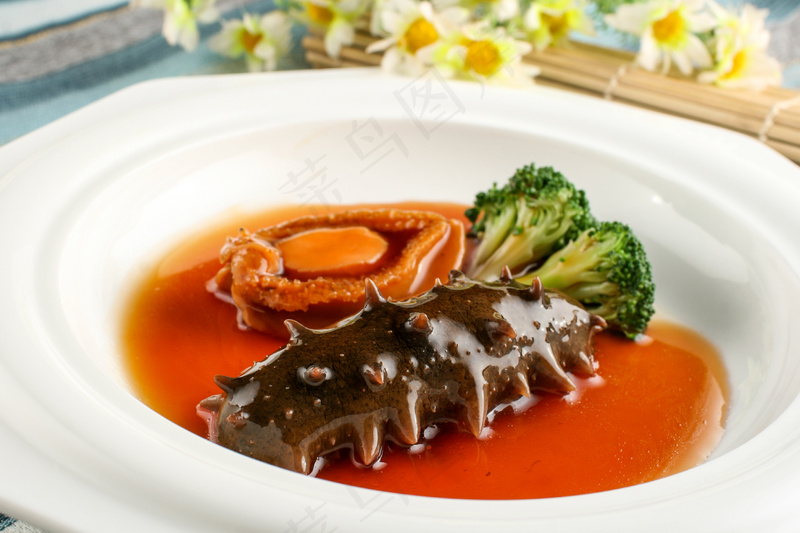 养生鲍鱼辽参美食