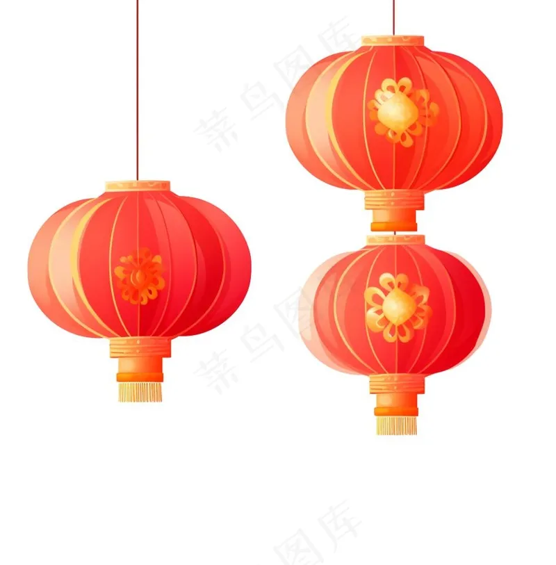 灯笼新年喜庆元素(1024x1040)