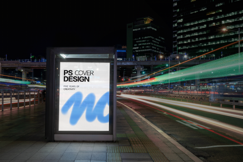 地铁站车站广告牌灯箱样机15样机