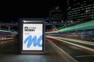 地铁站车站广告牌灯箱样机15样机