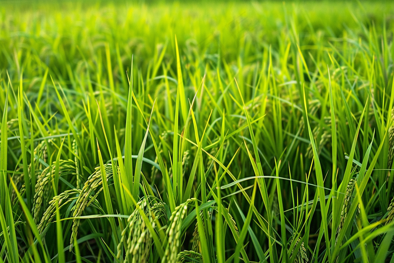 小麦绿色麦穗小满芒种粮食丰收摄影图