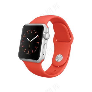 免扣一个橘黄色的手表