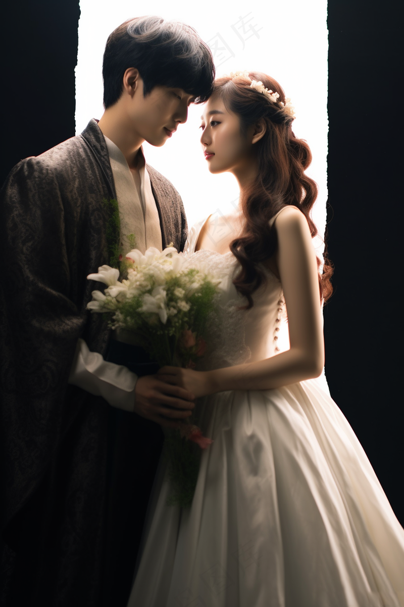 婚纱照夫妻情侣艺术照摄影图(2688x4032)
