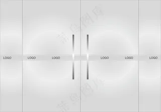 玻璃门磨砂效果图素材