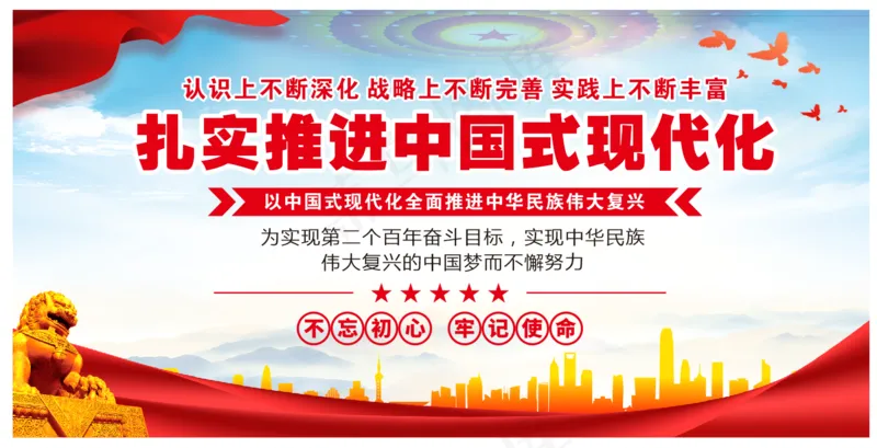中国式现代化cdr矢量模版下载