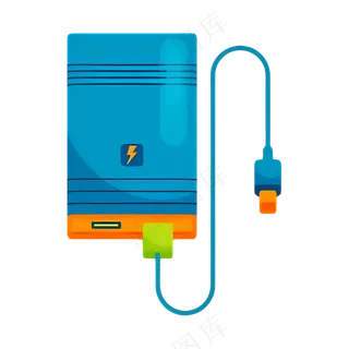 免抠蓝色卡通热水箱
