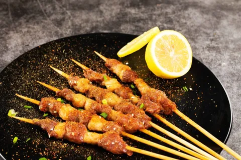 烤肉美食烤串食材素材